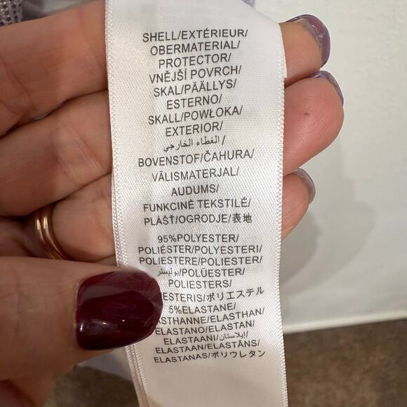 Aidan By Aidan Mattox Lavender Metallic One Shoulder Maxi Gown Sz 4 NWT - Picture 7 of 14